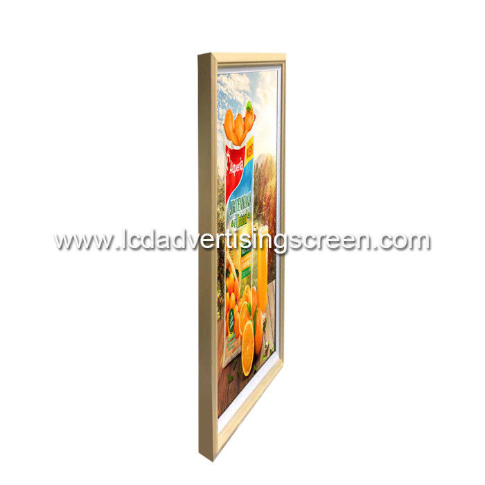 27'' Wall Mounted Digital Signage Android Media Player Display Wood Frame