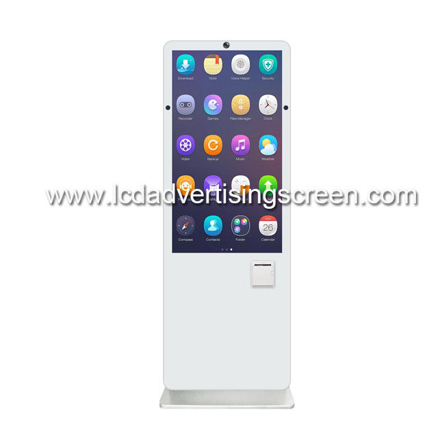 Non Contact POS Payment Interactive Touch Screen Video Call Self Service Kiosk For Remote Ordering in Distance