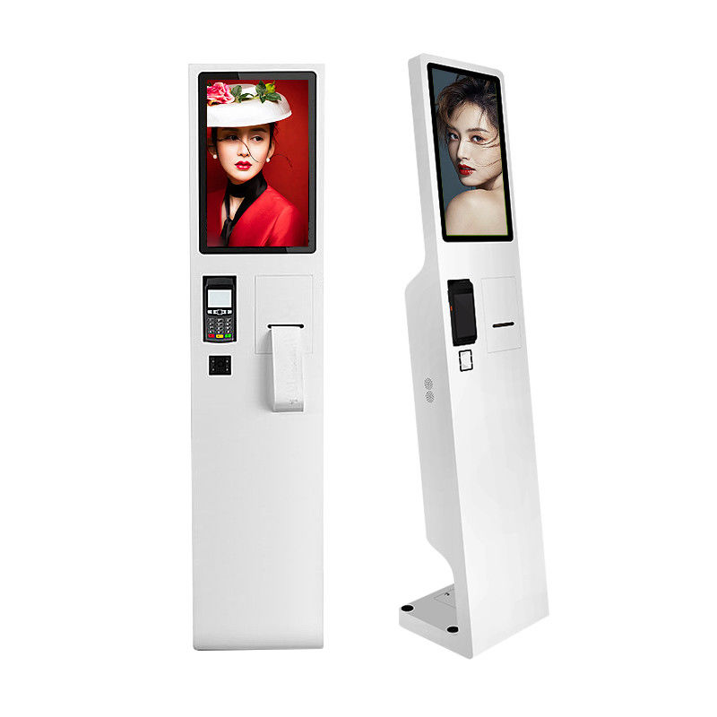 21.5 Inch 400 CD/M2 Brightness Self Service Payment Kiosk With Qr Scanner