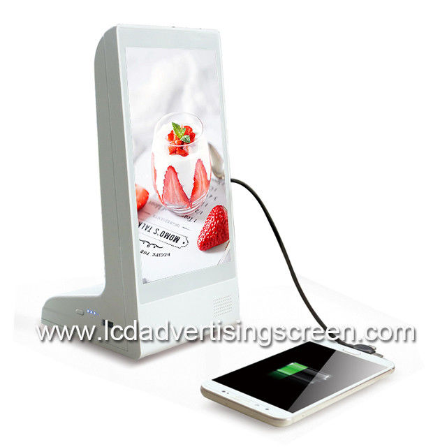 8 Inch Desktop TFT LCD All In One Kiosk With Mobile Phone Charger
