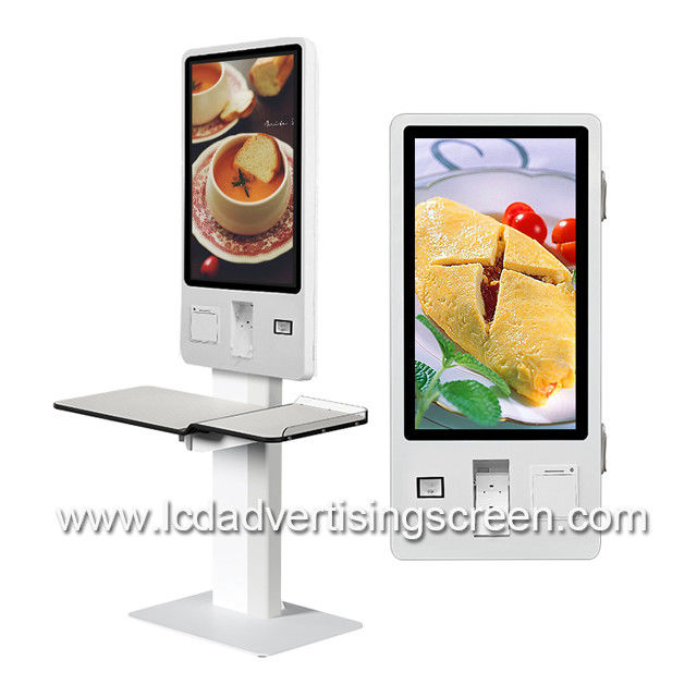 32" Interactive Capacitive Touch Self Service Kiosk For Restaurant