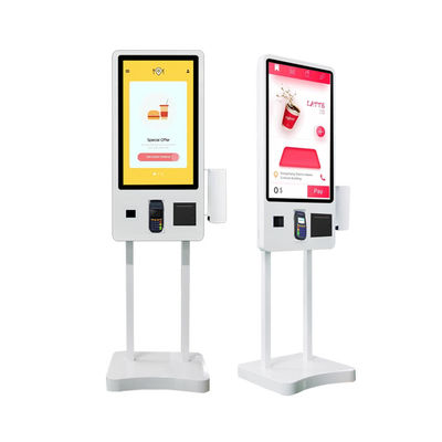 32 Inch Restaurant Self Ordering  Kiosk 400 Nits With Wireless Pagers