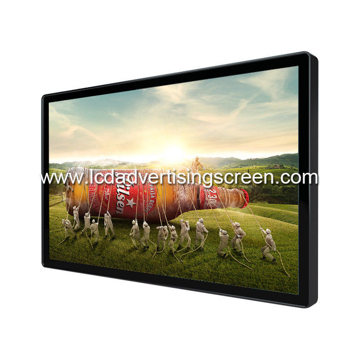 Full HD Indoor Advertising Screen Wall Hanging Black Colour TFT 1920*1080