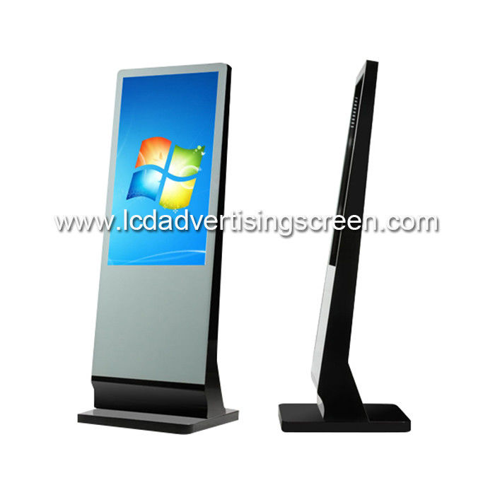 43 Inch Slope Standing Touch Computer Digital Signage IR Touch Screen Display Totem