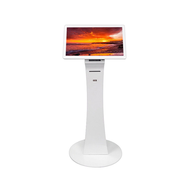 Rk3288 CPU Self Service Lcd Signage Display With Printer 300cd/M2