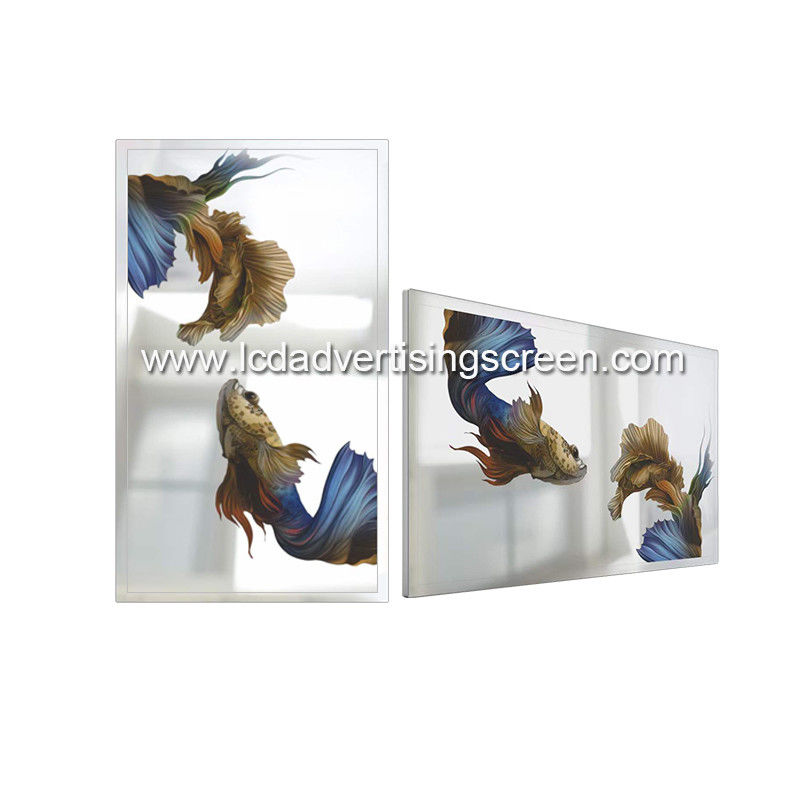 43In Smart Mirror 500cd/M2 Wall Mounted Advertising Display Alu Edge